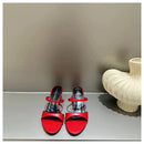 2025 Women's Summer New Fashion Square Toe Simple Solid Color Slippers Outdoor Peep Toe Casual Banquet Party Women Sandals Mujer