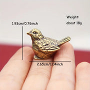 The Jade Sparrow | Handcrafted Brass Tea Pet Figurine