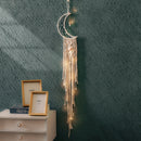 Nordic Stern Mond Makramee Heimdekoration Accessoires Boho Deko Ramadan Mädchen Kinder Babyzimmer Wanddeko Traumfänger Wandbehänge