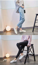 Comemore Summer Leather Women Casual White Vulcanized Shoes Sneakers Comfortable Flats Fashion 2022 Women's Slip-on Shallow Shoe