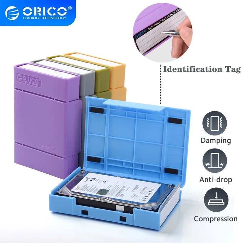 ORICO PHP-35 hard drive box shockproof storage bag 3.5 inch hard drive protection box protective cover with waterproof function
