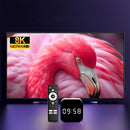 Smart TV Box Android 14.0 WIFI 6 BT 5.X Media Player 8K Alarm Clock Android TV Box with 2.4G Voice Remote Control