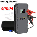 GKFLY 3000A 4000A 6000A Car Jump Starter Power Bank Portable 12V Starting Device Power Car Battery Booster Buster for 10.0L 8.0L