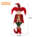 New Arrivals Christmas Decor Handmade New Year Decor Hanging Sitting Elf Plush Doll Christmas Tree Hanging Ornament Xmas Gift