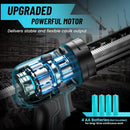 Seesii Electric Caulking Gun 10oz Cordless Caulking Gun w/ LED Light Labor Saving AA Battery Power Caulk Gun for Filling Sealing