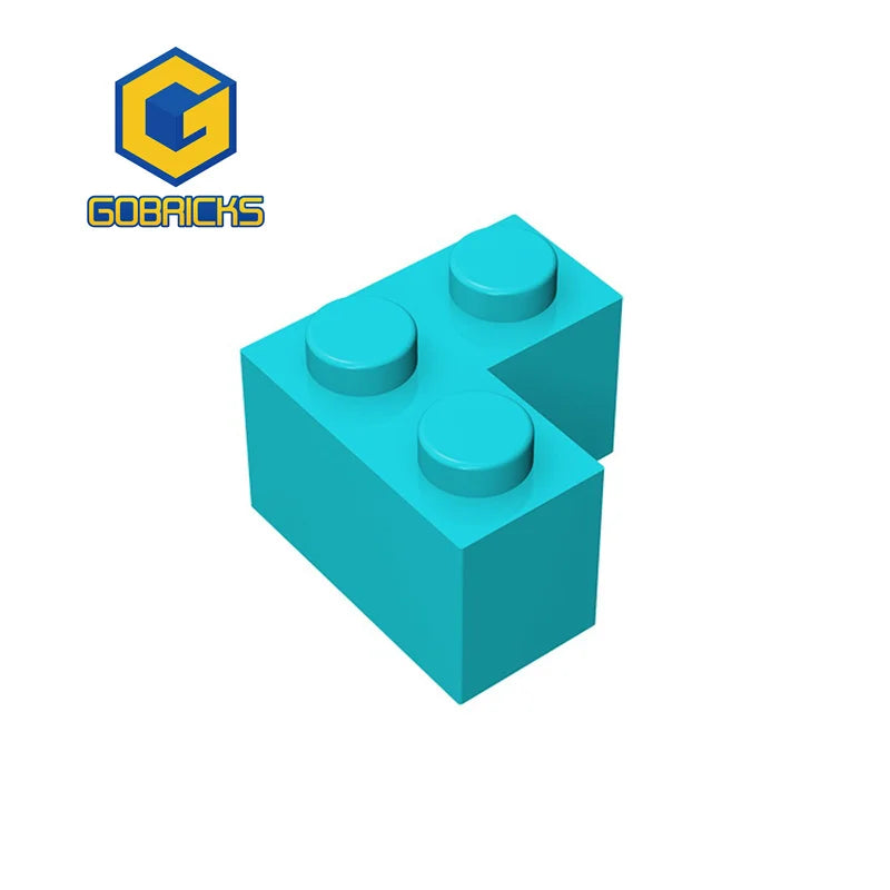 Gobricks 10Pcs Brick 2357 Brick 2 X 2 Corner Compatible MOC Bricks Blocks Assmble Building Blocks Particle Educational Kids Toy