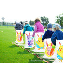 Easter Outdoor Party Games for Family Bunny Potato Sack Race Jumping Bags Kids Easter Egg Spoon Race Eggs Hunt Games Party Favor