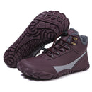 Winter Snow Boots Lightweight Barefoot Hiking Shoes Waterproof High-Top Booties Warm Lined Booties for Hiking Climbing