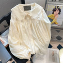 The Atelier Collar | Peter Pan Collar Japanese Minimalist Blouse