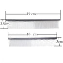 Stainless Steel Dog Comb Long Thick Hair Fur Removal Brush 16/19cm Pets Dog Cat Grooming Dematting Combs for Shaggy Dogs
