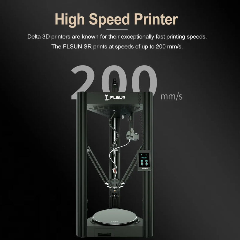 FLSUN SR Super Racer Delta 3D Printer 200mm/s High-Speed Printing Auto