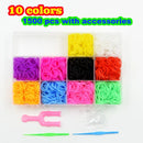 Rubber Band Loom  Bracelet Kit Storage BoxColorful Beads Tool Set DIY Jewery Making Girls Friendship Bracelets Christmas Gifts