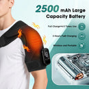 Shoulder Heating Pad With Massage 6 Adjustable Temperature HF Vibration Relax Muscle Brace Wireless Control for IOS/Android