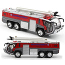 Alloy Car Airport Fire Truck Model Engineering Car Sound And Light Toy Boy Birthday New Year Christmas Gift  B117