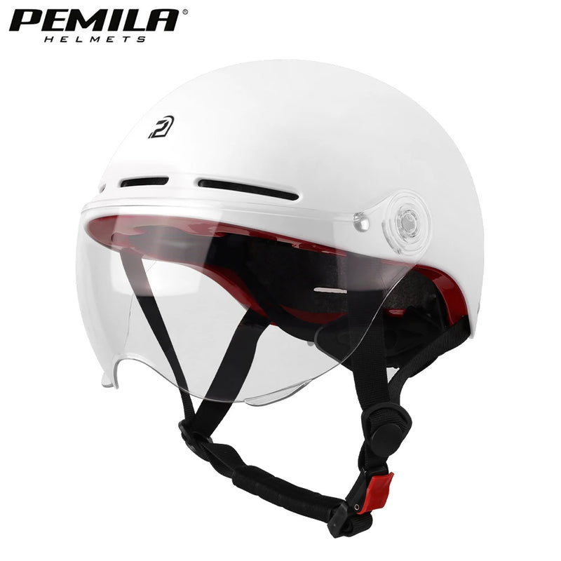 PEMILA Bicycle Helmet With Goggles Cycling Helmet Full Edge Wrapping Technology Bike Helmet Road MTB E-bike MTB Bicycle Helmet