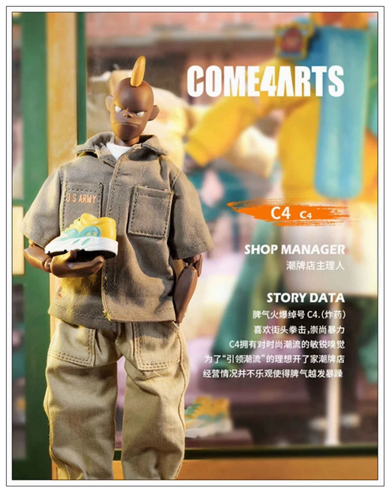 Come4arts Street Corner Bar Series Anime Action Figures Season 1 Soldier Corner Bar Beer can bjd Toy kids Christmas Gift