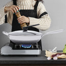 Non-stick Wok Pan with Honeycomb Coating, Scratch-resistant and Durable, 1L Capacity, Effortless Cleaning, Ideal for Healthy