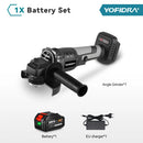 YOFIDRA 1200W 125MM Bürstenloser elektrischer Winkelschleifer Handheld Akku Polier- und Trennmaschine für 21V 18V Akku