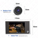 KAK 3.5" Digital Door Peephole Camera Electronic Door Viewer Bell 120 Degree Wide Angle HD Screen Home Security System Hardware