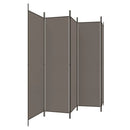 Divider with 5 Anthracite Panels 250x200 cm Fabric Home decoration products, partition screens, privacy screens