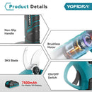 YOFIDRA 30MM Brushless Shearing Scissors 2 Gears Cordless Garden Fruit Tree Branch Pruning Power Tools For BL1850B 18V Battery