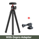 Ulanzi MT-11 Octopus Flexible Tripod For Phone SLR DSLR Gopro Camera Tripod Extend 1/4'' Screw With Ballhead ColdShoe Phone Clip
