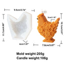 Flat Butterfly Silicone Candle Mold Flower Animal Bunny Easter Egg Festival Gift Home Decoration Hedgehog Aromatherapy Plaster