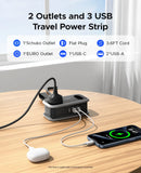 ORICO EU Plug Travel Power Strip with 3AC 3USB Port 1.1M Extension Cable 5-In-1 Charging Smart Socket for Home/Travel Save Space