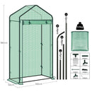 Foil Greenhouse Tomato Garden House Cold Frame Vegetable Winter Tent for Plants Farming Outdoors 100x150x190cm