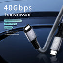 UGOURD USB4 Kabel 40 Gbit/s 240 W Thunderbolt 4 Typ C Schnellladekabel Thunderbolt3 USB C auf C Datenübertragungskabel für eGPU 2m