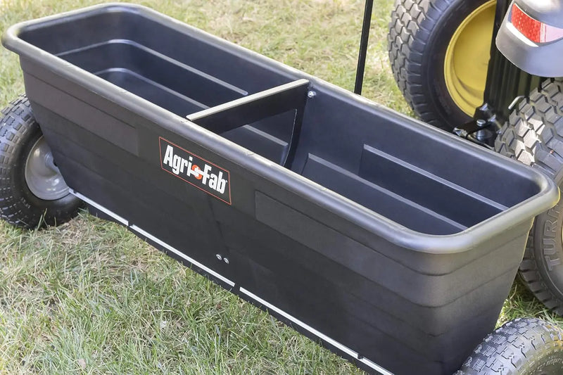 Agri-Fab 45-0288 175 Lb. Tow-Behind Lawn & Garden Drop Spreader For Seed,Fertilizer, Salt, Ice Melt; Designed To Pull Behind