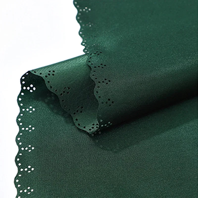 10pcs Napkins Cloth Green Satin Soft Table Napkins for Hotel Christmas Party Wedding Banquet Dinner Table Decoration