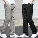 Men's Pants New Cargo Pants Outdoor Casual Pants Cotton Comfortable Thin Style Sweatpants Multi-Pocket Work Pants