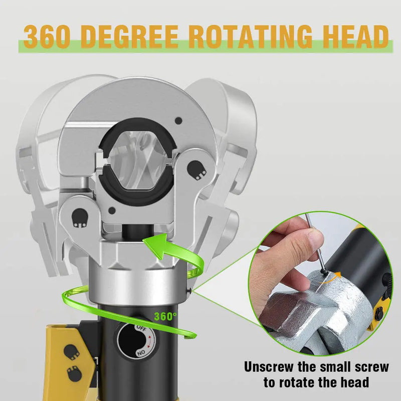 Hydraulic Pipe Crimping Tool Adjustable Crimper with Heavy-Duty Pressure for Copper Stainless Steel PEX Pipes TH V12/15/18/22/28