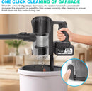 Self-Standing Powerful Stick Cordless Vacuum Cleaner For Hardwood Floor Carpet Pet Hair 60Mins Hand Held Vacuum Cordless Hoover