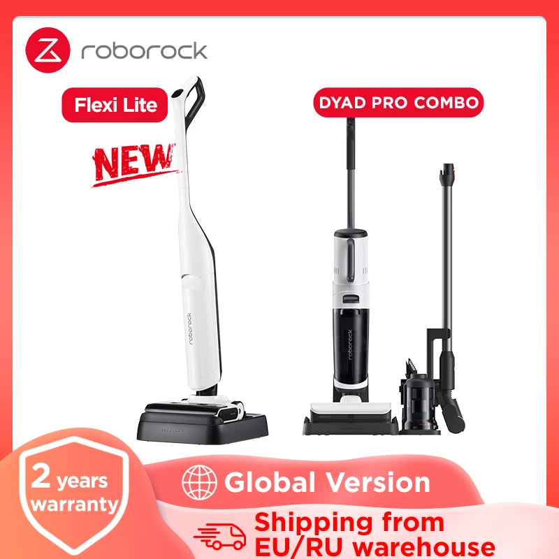 Roborock Dyad Pro Combo/ Dyad Pro Wet and Dry Vacuum Cleaner 17000Pa Suction Edge Cleaning Self-Cleaning Self-Drying App Control