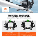SucceBuy Kayak Roof Rack 2 Pairs J-Bar Soft Roof Rack Quick Folding Top Mount Tie Down Carrier kayak Surf Board Canoe Ski Board