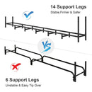 Heavy Duty Steel 8ft Firewood Rack with Cover | Waterproof Weatherproof | Adjustable Large Capacity Log Stacker