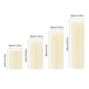 4PCS Foldable Wedding Cardboard Flower Columns,Cardboard Centerpiece Display,Cylinder Pedestal Stands For Wedding Birthday