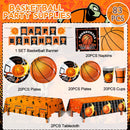 Basketball Party Tableware, Basketball Birthday Tableware - Basketball Plates and NapkinsTablecloths & Basketball Happy Birthday