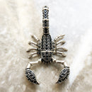 Anhänger Skorpion Schwarz, Brandneuer Modeschmuck Europa 925 Sterling Silber Accessoires Geschenk für Frauen Rebellische Männer