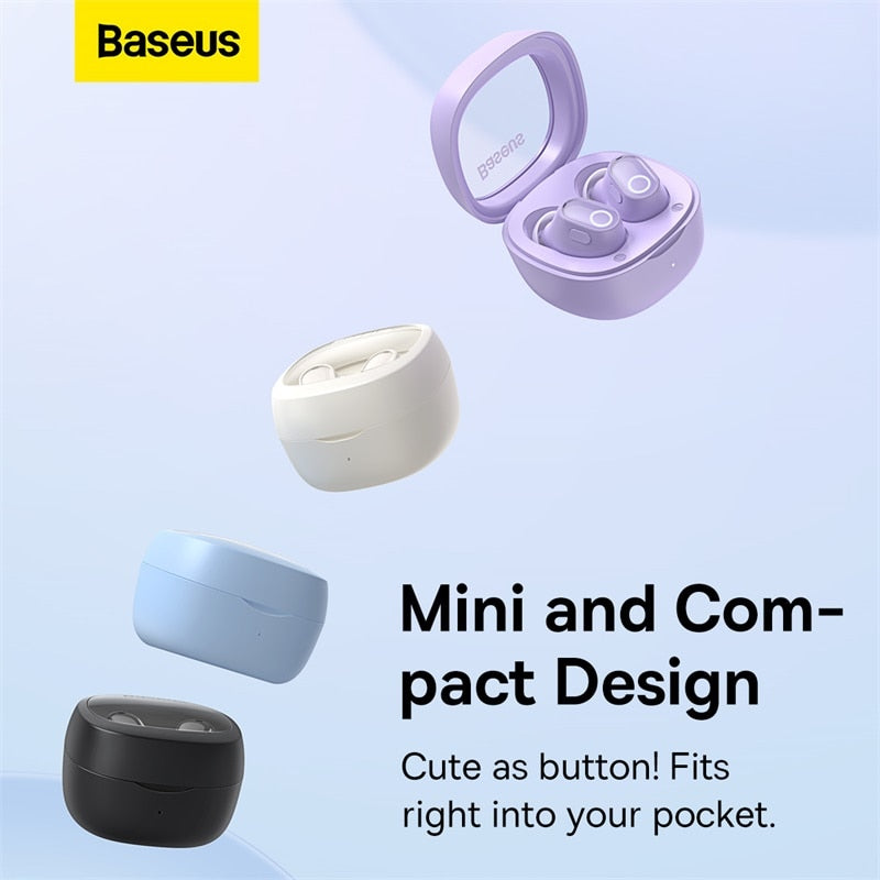 Baseus WM02 TWS Wireless Earphone Bluetooth 5.3 Headphone Headset True Wireless Earbuds For iPhone 13 Pro Max Handsfree Ear Buds