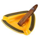Portable Ceramic Cigar Ashtray Home 3 Slot Tube Ash Tray Travel Cigar Accessories Gift Box Packaging