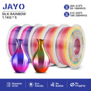 JAYO  pla plus SILK Three Colors Silk Rainbow 3D Printer Filament 1.75mm 100% No Bubble FDM 3D Printer Materials for 3D Printer