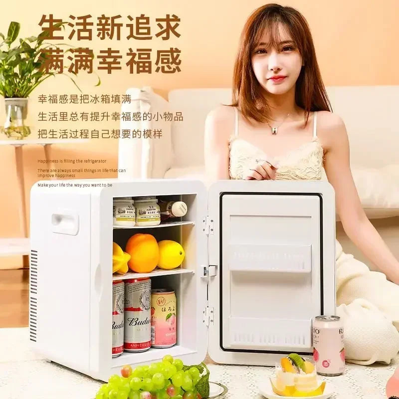 Mini refrigerator house dormitory student mask cosmetics refrigerated dormitory car home dual-purpose refrigeration refrigerator