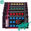 taihao Gummi Gaming Tastenkappen-Set gummierte Doubleshot Tastenkappen Cherry MX OEM Profil durchscheinend von 4 oder 18 magentafarbenen hellblauen