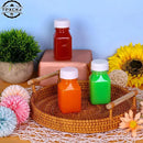 4Pcs 120ML Clear Drink Containers Plastic Reusable Empty Juice Bottles With Black Tamper Proof Lids Milk Split Beverage Bottle