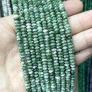 Natural Agates Tiger Eye Chalcedony Jades Stone Round Rondelle Spacer Beads For Jewelry Making Diy Bracelet Accessories 2X4mm