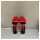 The 'Soleil' Square-Toe Silk Sandals