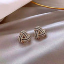 Exquisite elegante Lilienblumen-Ohrstecker für Damen, luxuriös, mikro-eingelegter Zirkon, kleine Ohrringe, koreanischer Hochzeitspartyschmuck